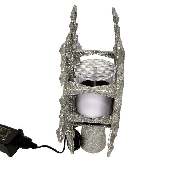 Joiedomi 9.25" Snowflake Christmas Tree Topper with White Snowflake Projector - Picture 3 of 7